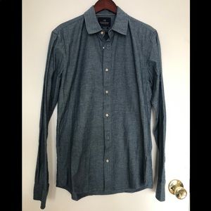 Scotch & Soda size M stretch cotton button down long sleeve shirt